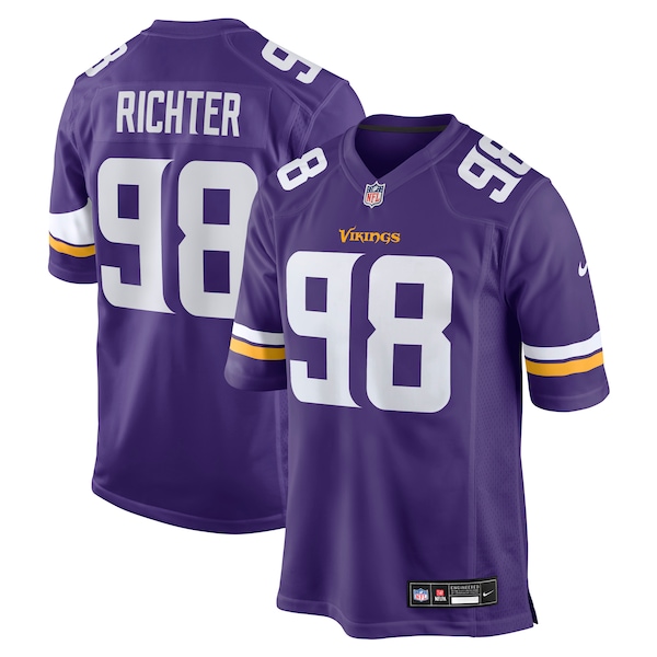 Bo Richter Minnesota Vikings Nike Team Game Jersey -  Purple