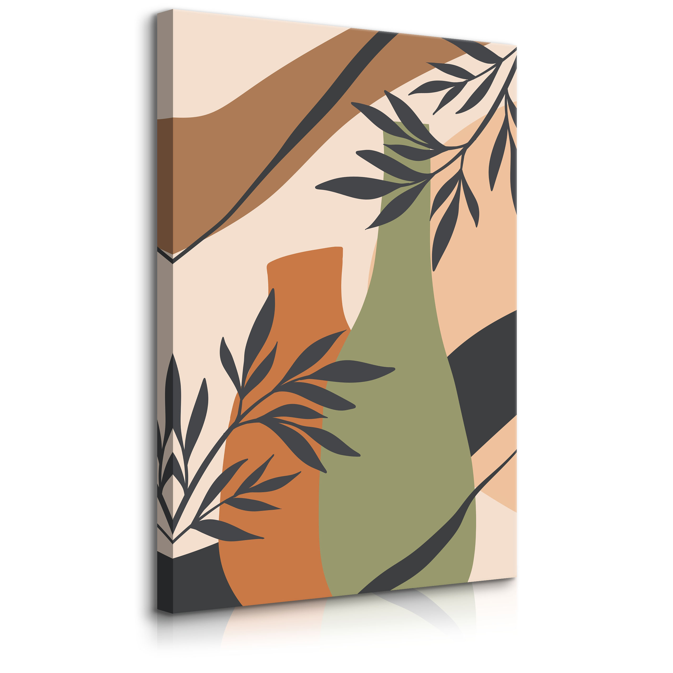 Obraz Oliwkowe Dzbanki Pośród Palm 20x30cm