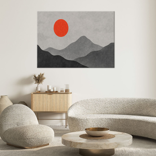 Feeby Obraz do salonu, Góry Krajobraz Minimalizm 60x40