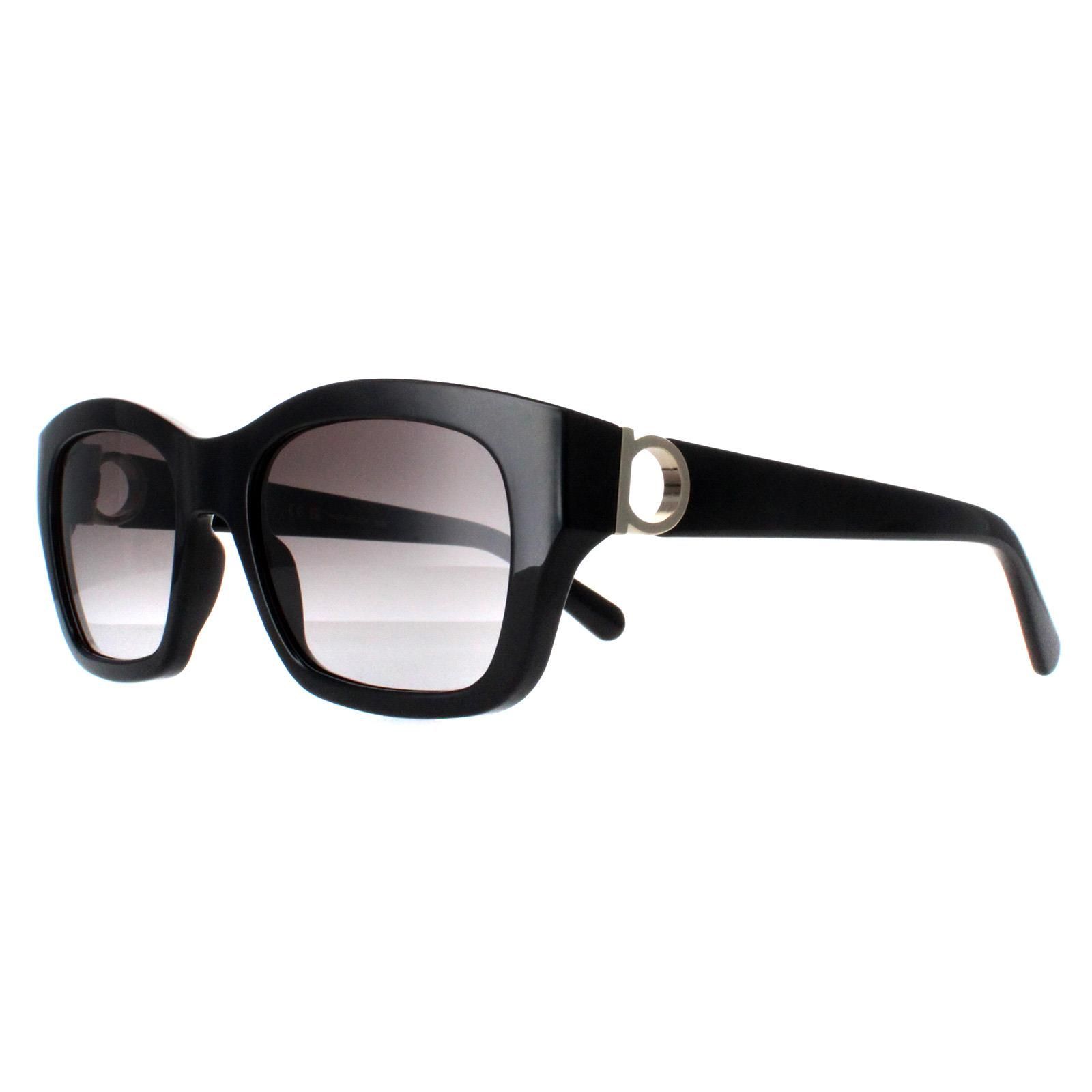 Salvatore Ferragamo Rectangle Black Grey Gradient SF1012S