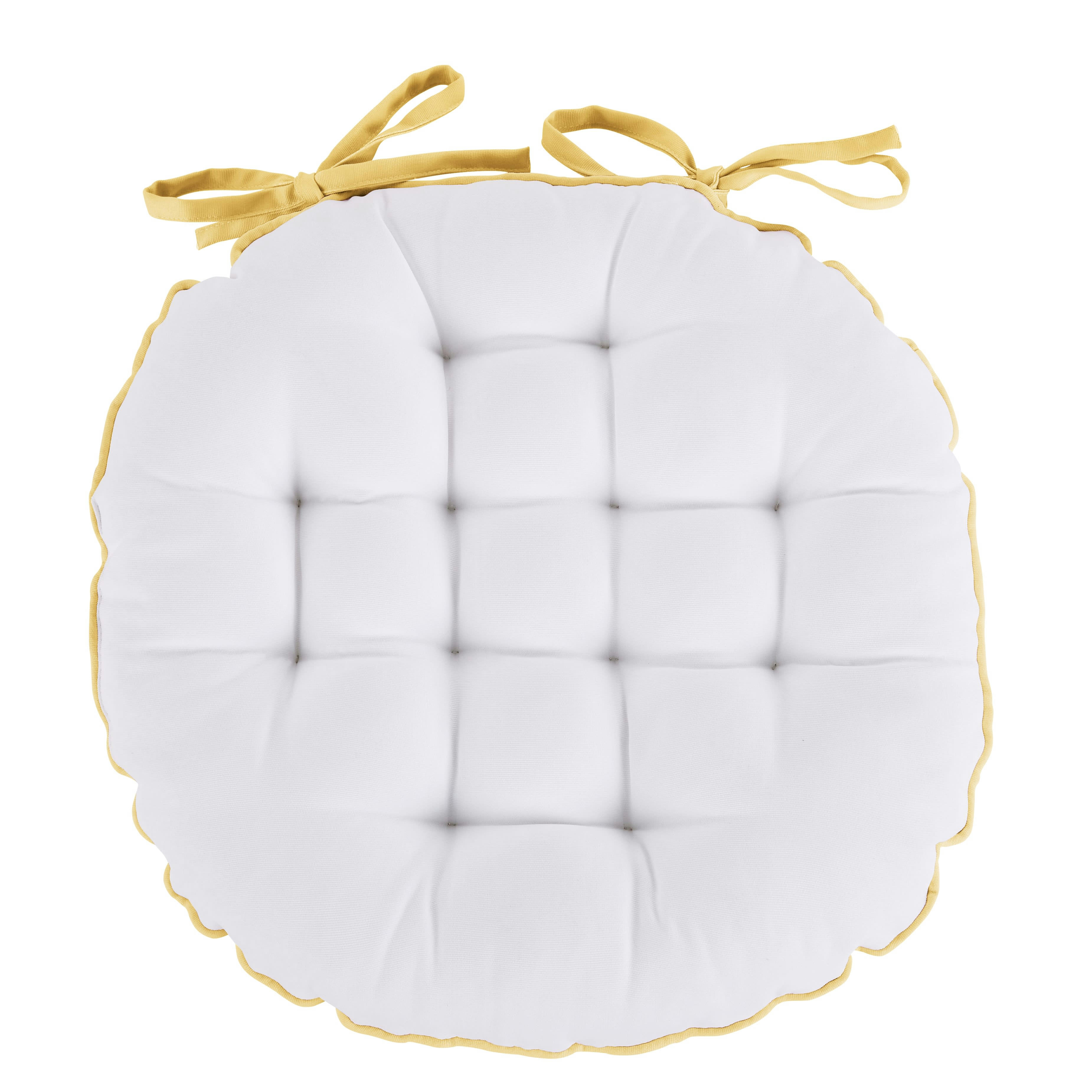 SENNEN - Galette de chaise bicolore D40