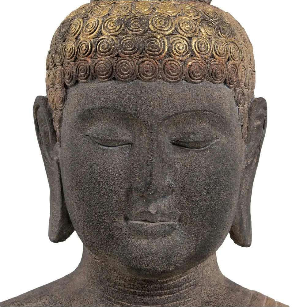 - Statue buste de Bouddha antique H45cm