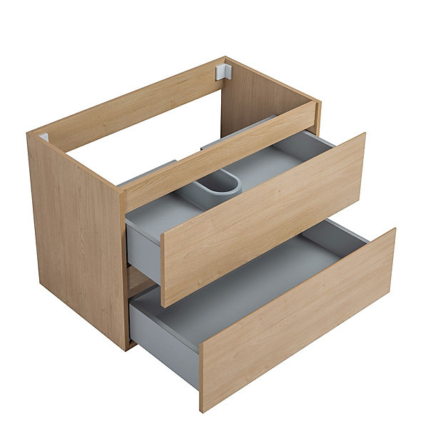 Meuble Prémonté sous vasque Bois 80Cm SAYA - bain-bain