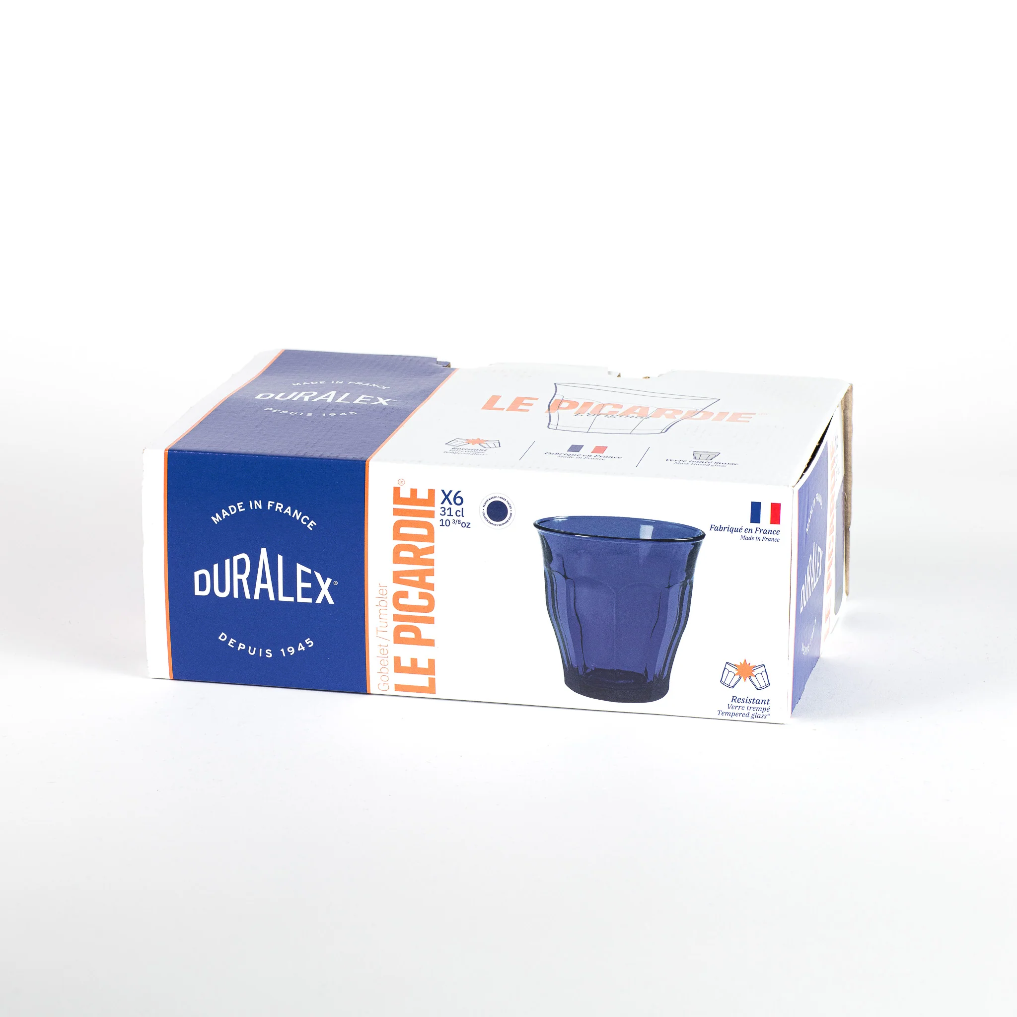 Le Picardie - Verre à eau - Saphir - 31cl (Lot de 6)