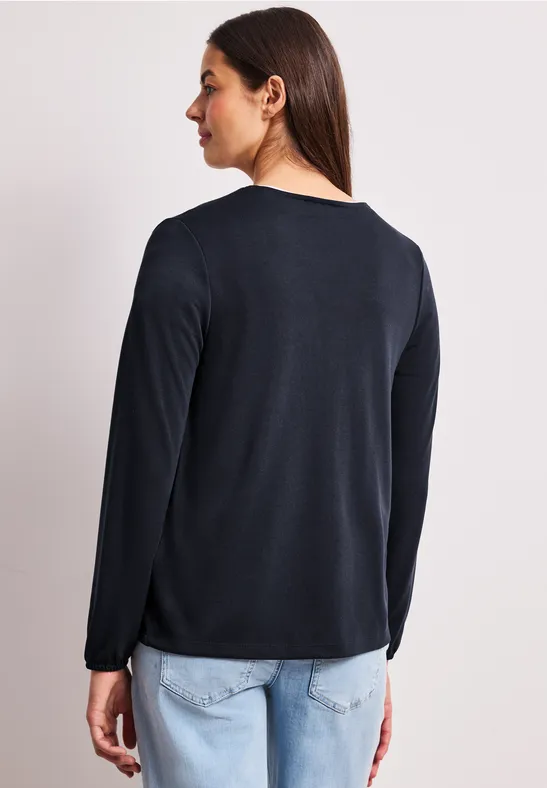 Langarm Jacke in offener Passform