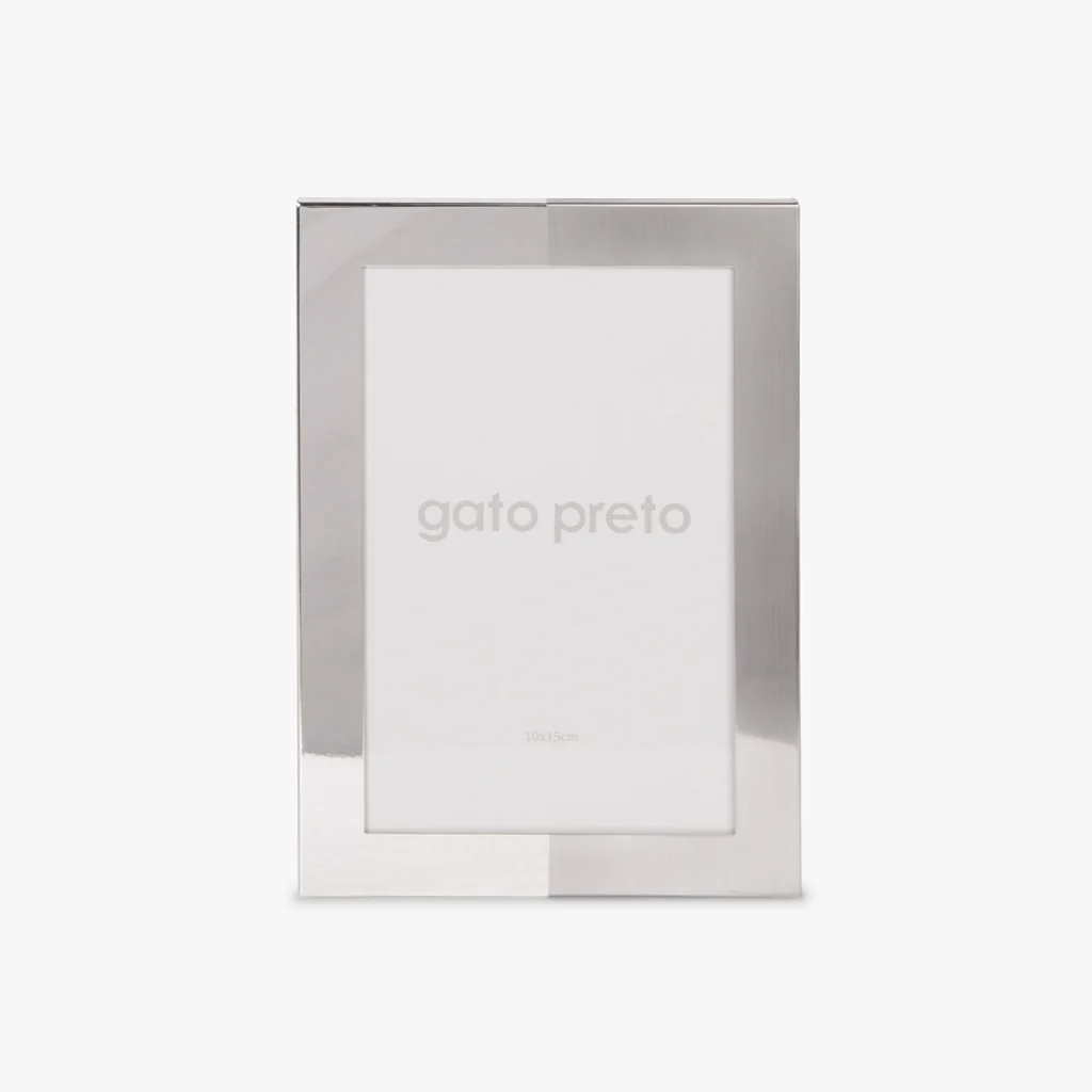 Moldura Tons Prateado 10x15 SHINY & BRUSHED