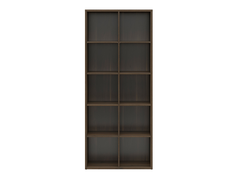 Regał Nepo Plus 77 cm z 10 półkami dąb noble