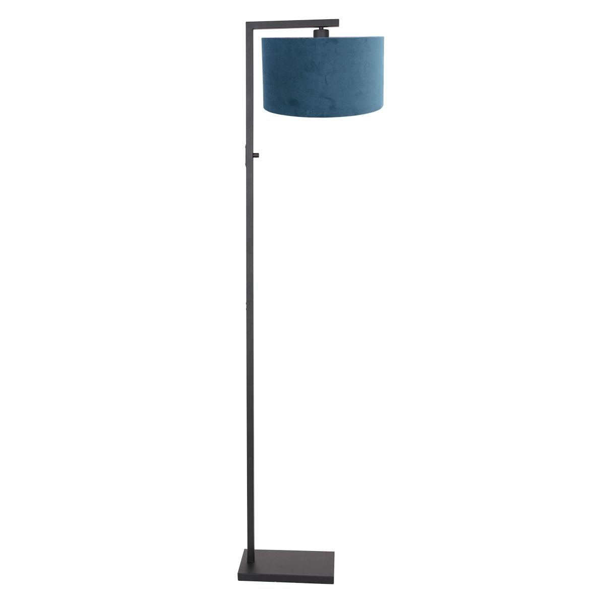 Steinhauer vloerlamp Stang - 1 lichts - 30 x 160  cm - zwart - blauw
