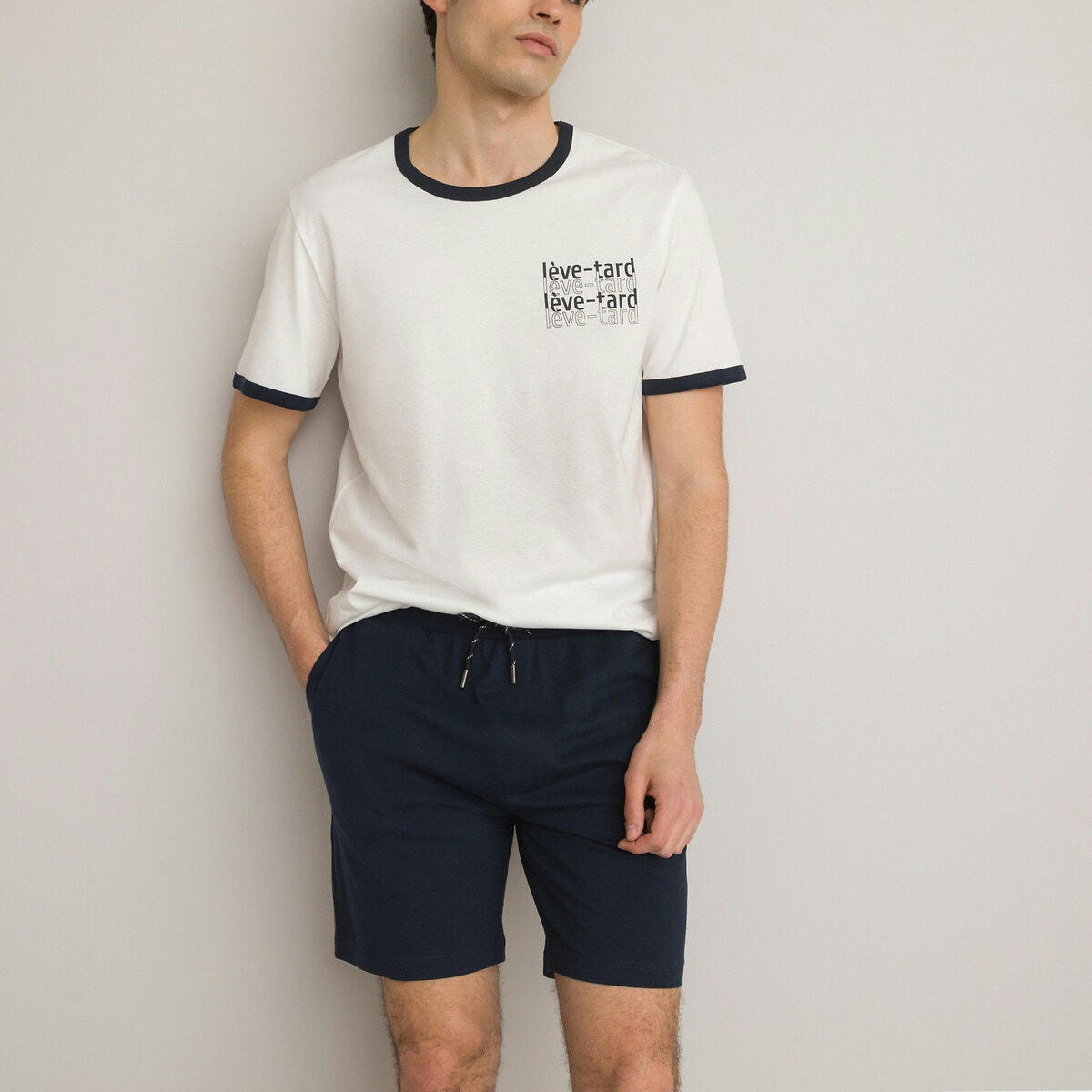 Pyjashort manches courtes short uni