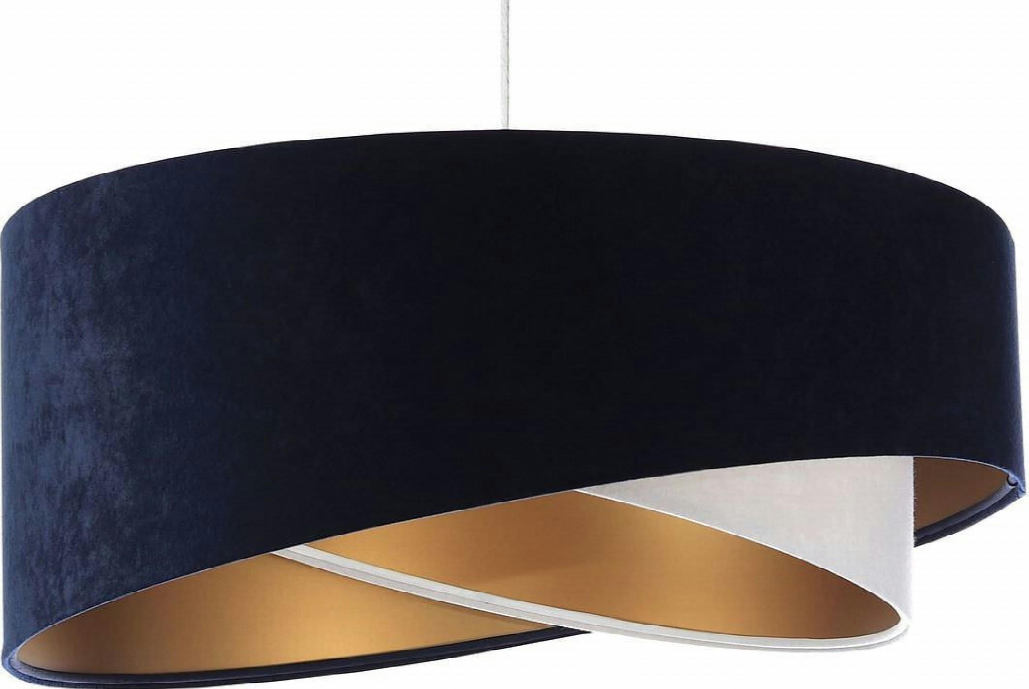 GALAXY - Suspension Tissu Bleu 50x50x105 cm