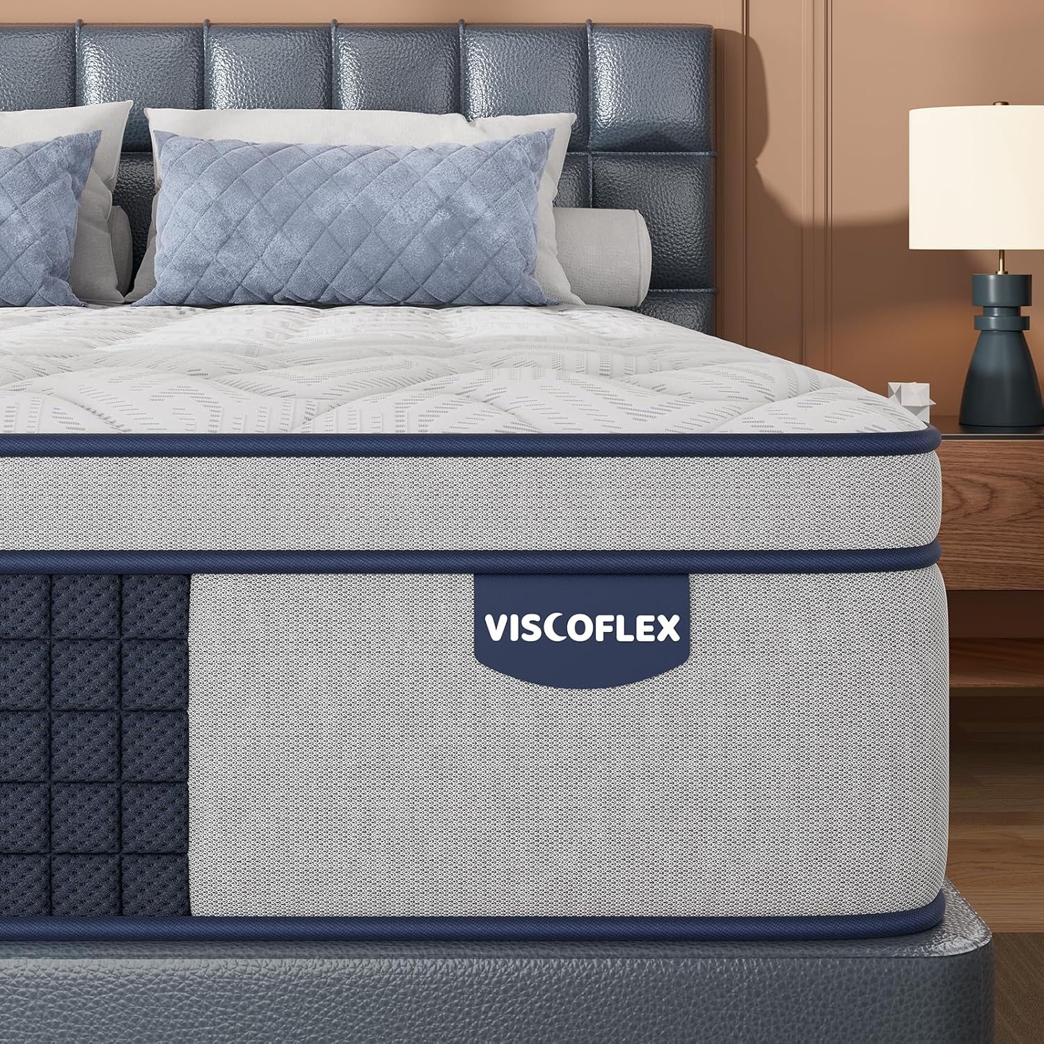 Extra Firm Queen Mattress 14 Inch, Deep Sleep Hybrid Mattress for Lumbar Support & Back Side Sleepers, Pain Relief Mattresses in a Box with Pocket Springs & Cooling Gel - 365-Night Trial, CertiPUR-US