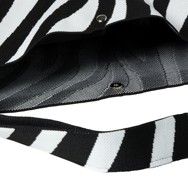 Shopper zebra - zwart/wit- 45x35 cm