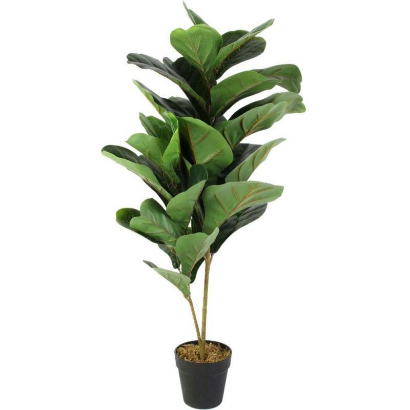 - Plante artificielle feuillage dense en pot 90 cm
