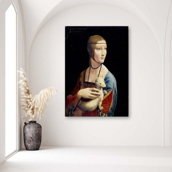 Feeby Obraz na płótnie Dama z gronostajem Da Vinci 40x60