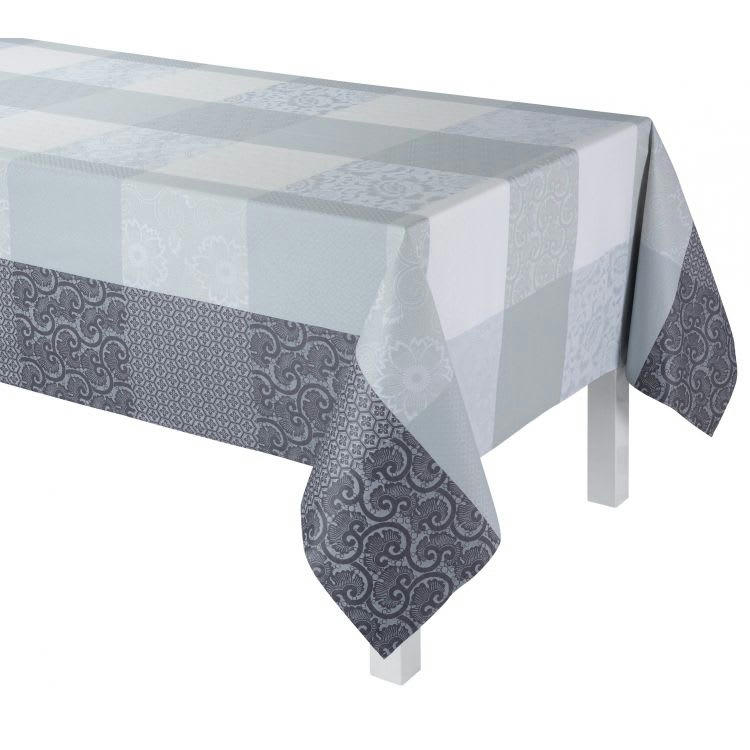 FLEURS DE KYOTO - Nappe en coton brume 175 x 175