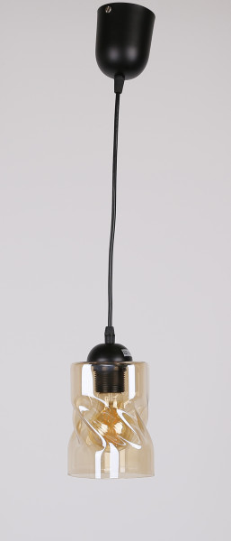 Lampa wisząca czarno-herbaciany FELIS 1xE27x60W wym: 100x10x10 cm Candellux