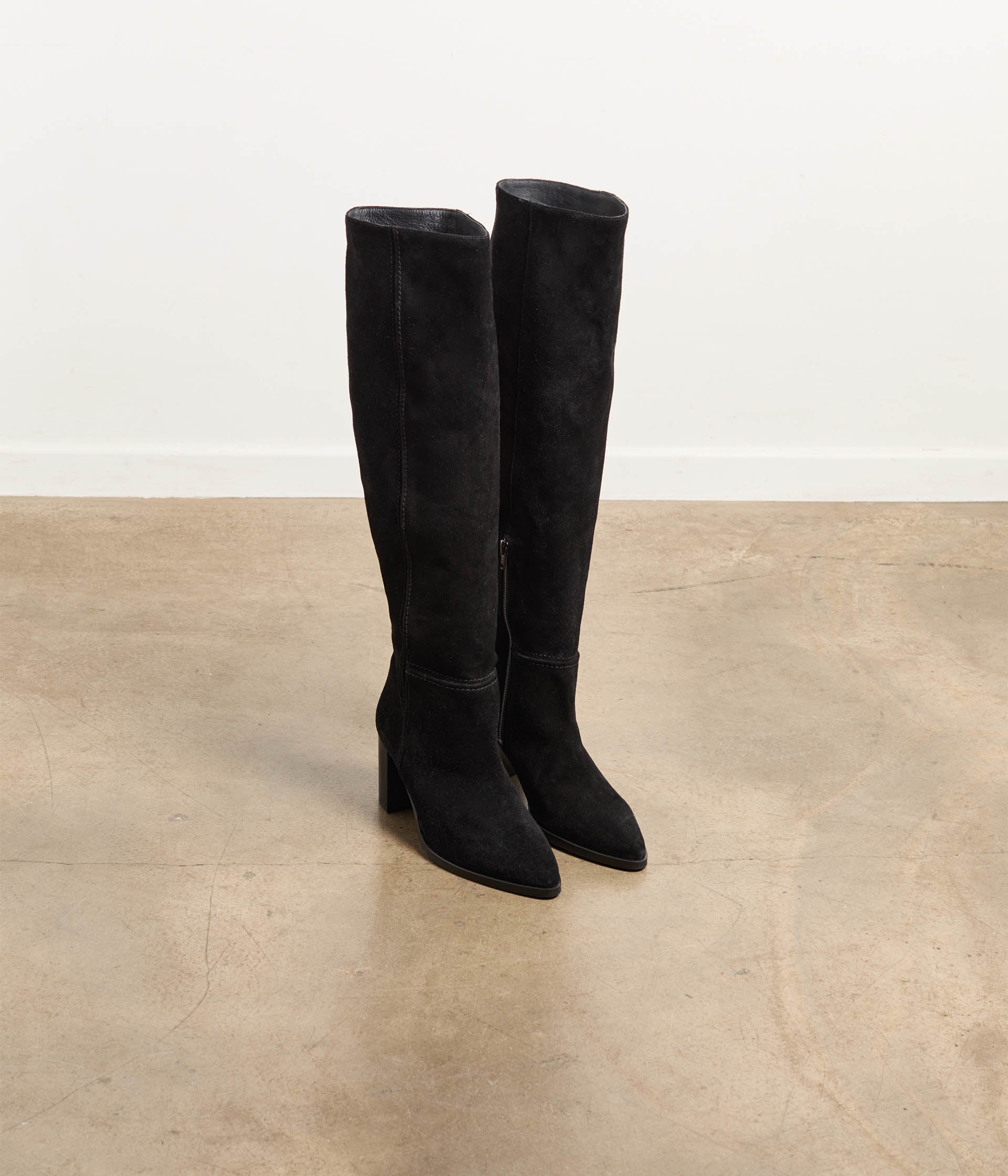 Cuissardes velours noir Come