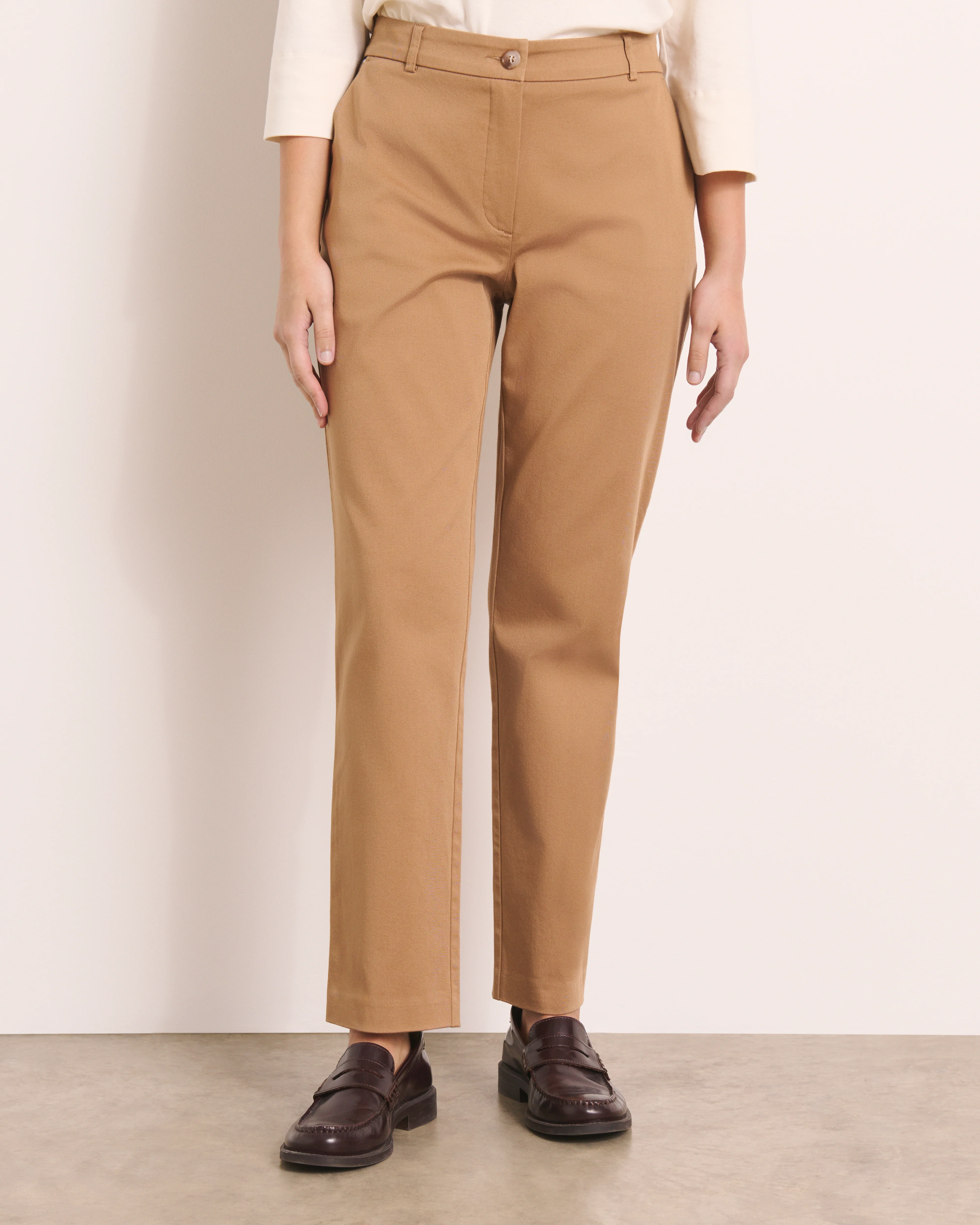Pantalon droit beige PICOLINEW/13204/010