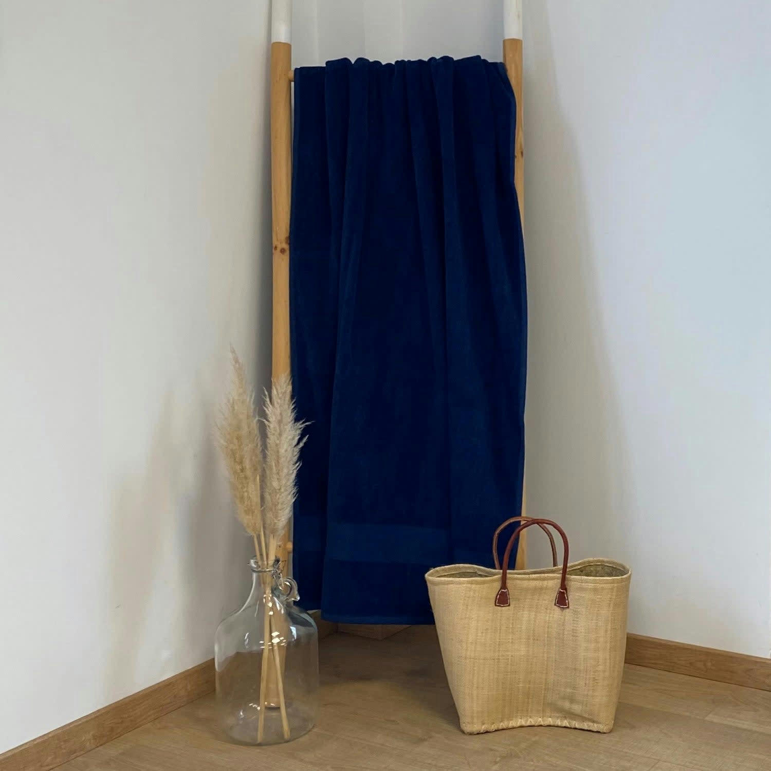 EPONGE VELOURS UNIE - Serviette de bain éponge velours unie 