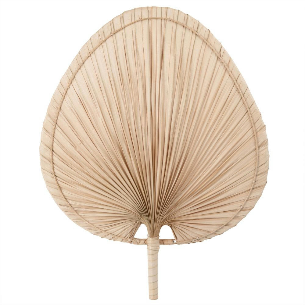 - Déco murale feuille de palmier en fibre végétale 41x43