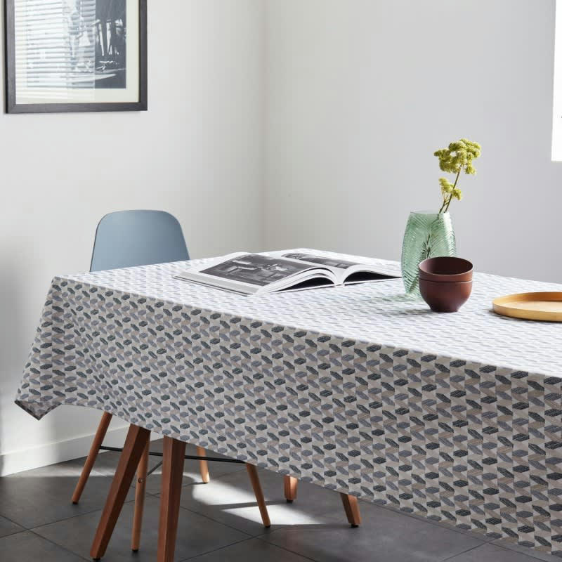 TEXTURE - Nappe en coton enduit acrylique  ficelle  160x300 cm