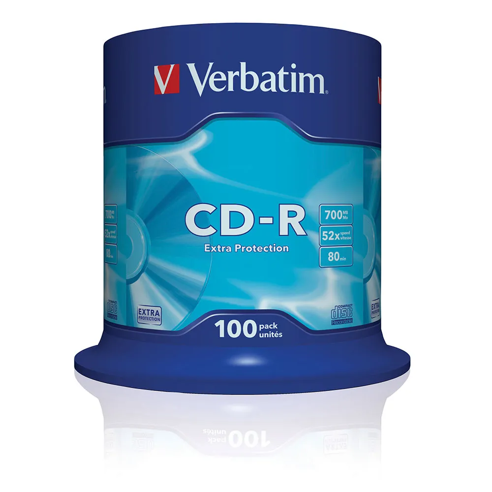 Verbatim CD-R 700MB Extra Protection 52x Speed 100 units