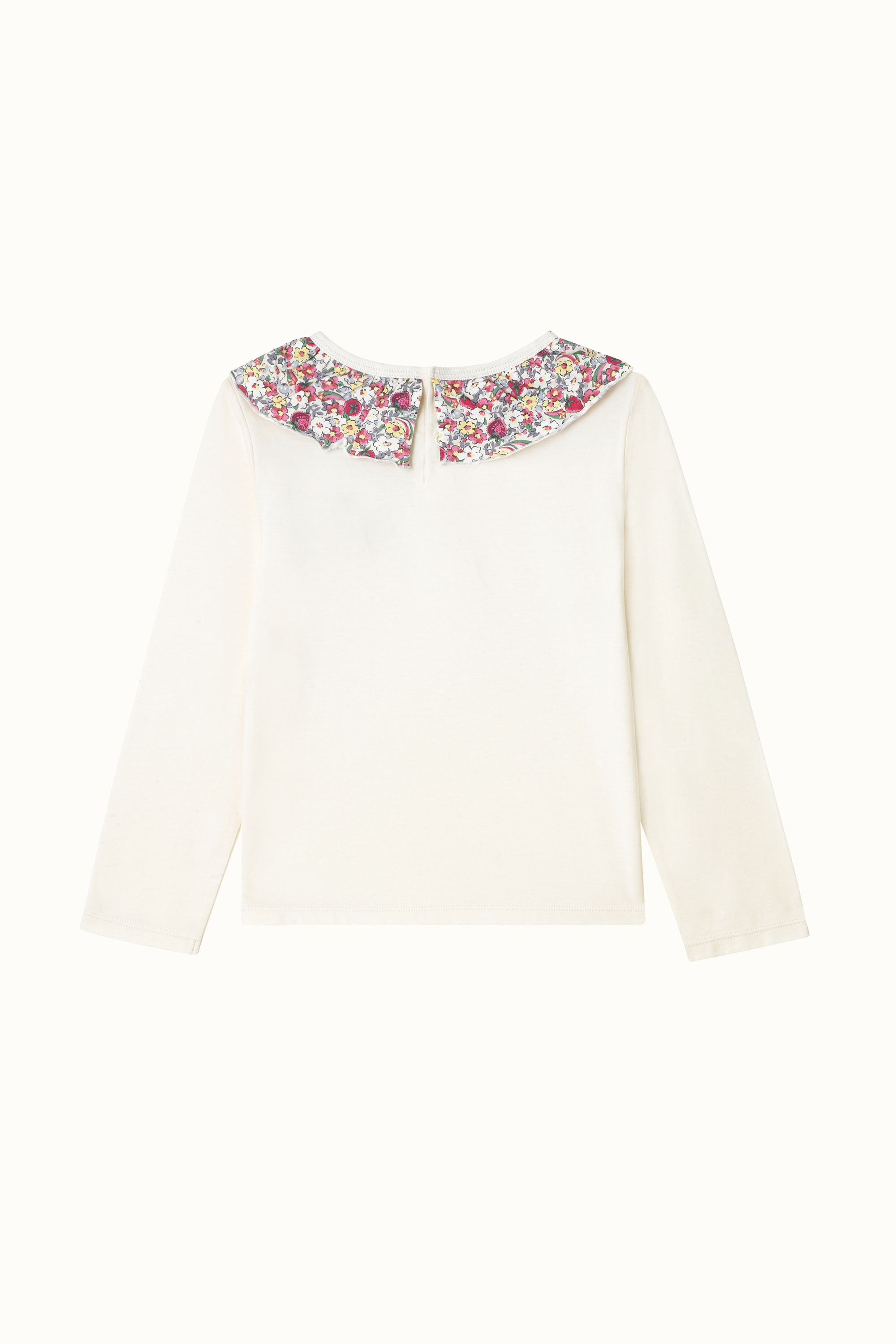 Strawberry Long Sleeve Frill Collar T-Shirt (1-10 Years)