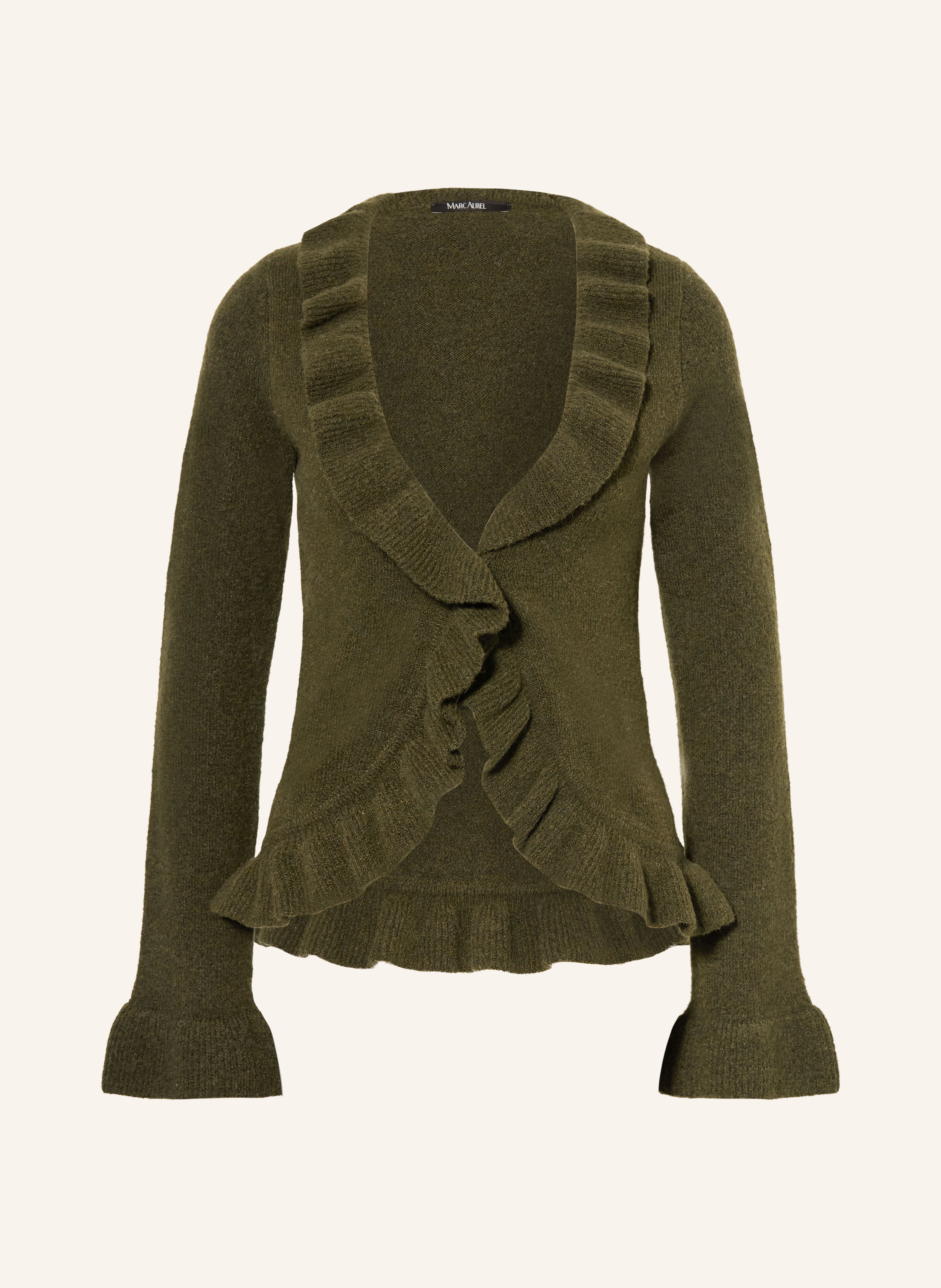 MARC AUREL Strickjacke mit Volants
