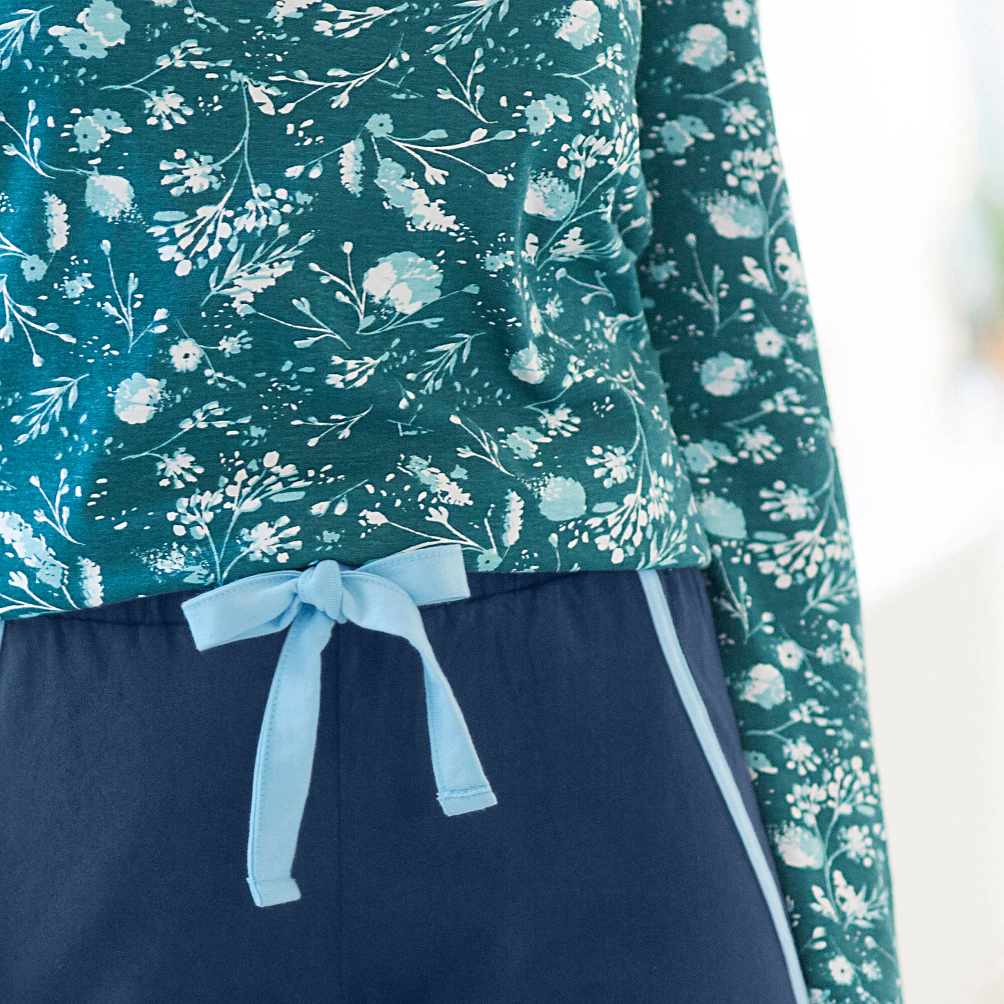 Pantacourt de pyjama &ndash; uni marine