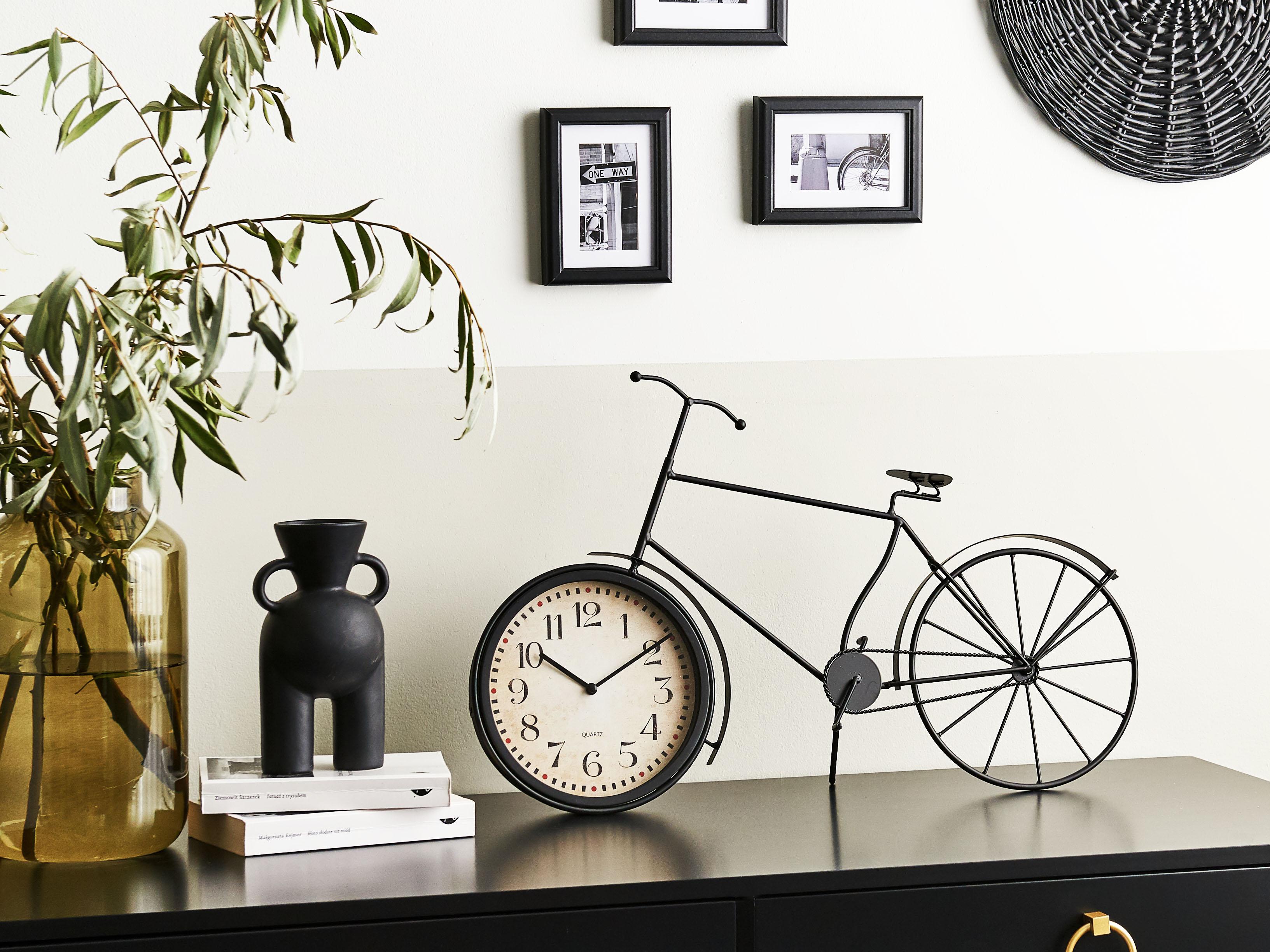 Clock LILLO 59 cm Metal Black