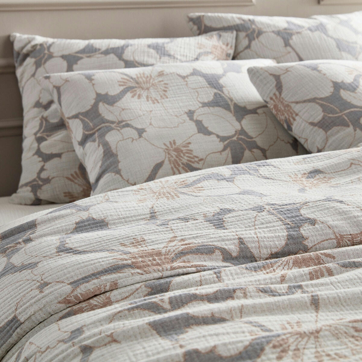 Housse de couette double gaze de coton bio, Tamia