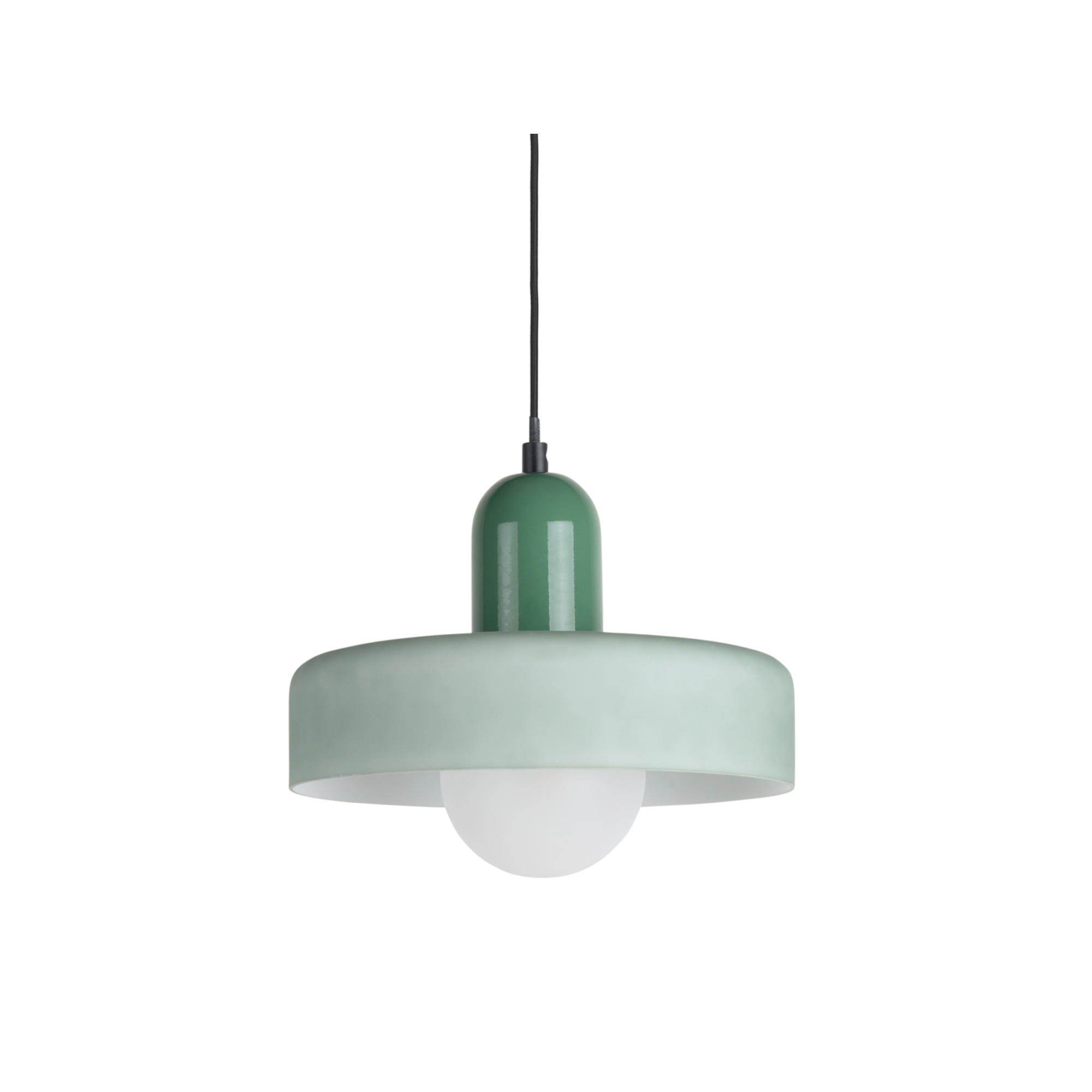 Leitmotiv hanglamp Opaco Grato - groen - Ø25cm