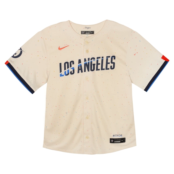 Los Angeles Dodgers Nike Toddler City Connect Team Limited Jersey - Cream