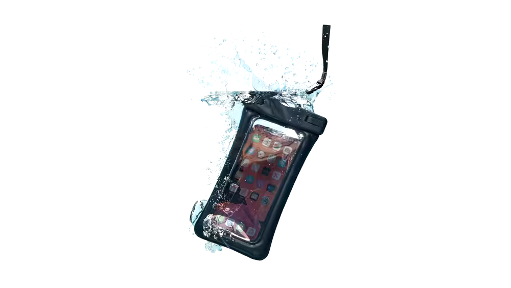 Bluehive Universal IPX7 Waterproof Smartphone Case/Bag All Devices up to 6.25-in x 3.25-in, Black