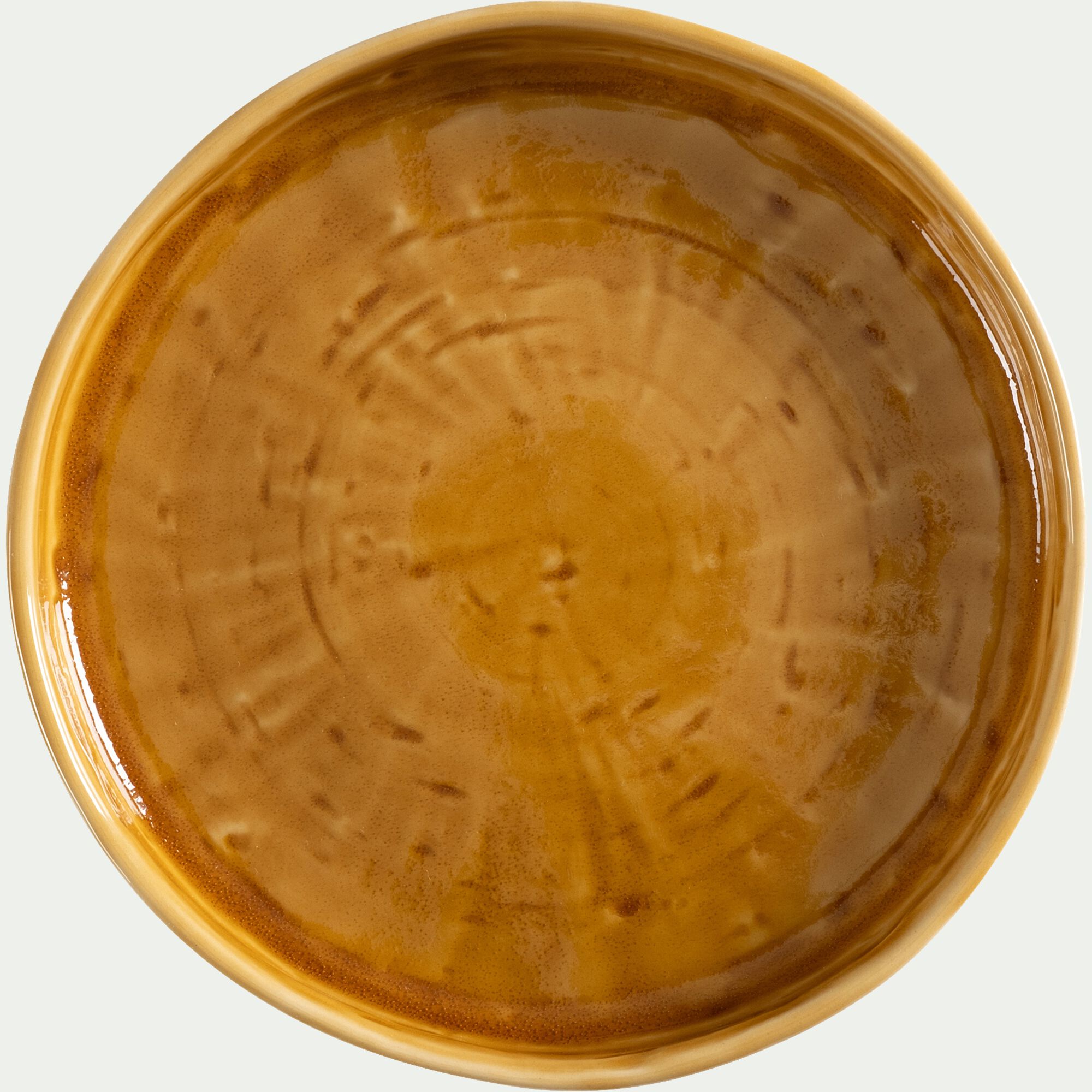 AMARELLO - Assiette à dessert en grès D18,5cm - jaune argan