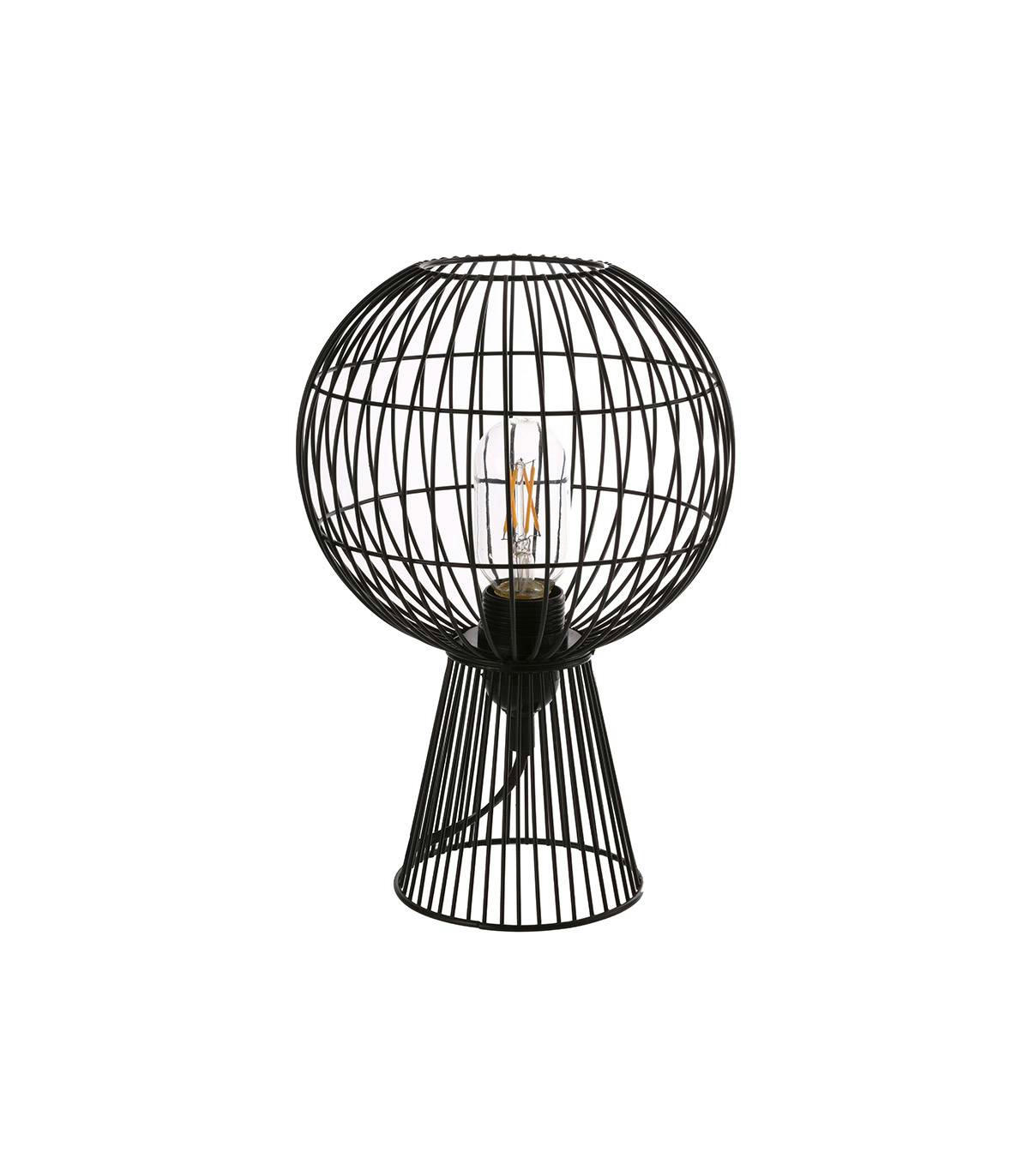 NOEMIE - Lampe en métal noir h.30 cm