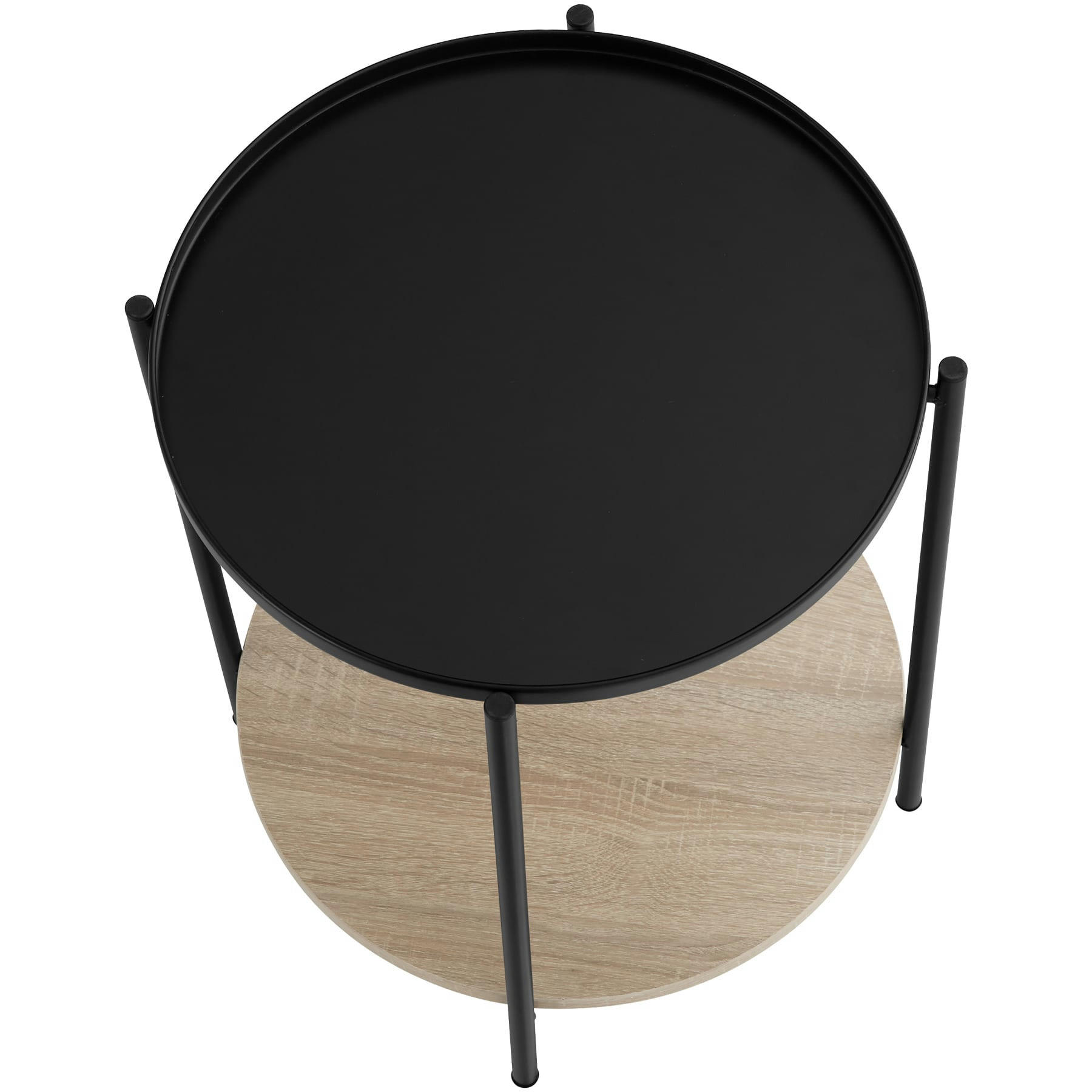 - Table d'appoint Style industriel Bois clair industriel, Chêne Sonoma
