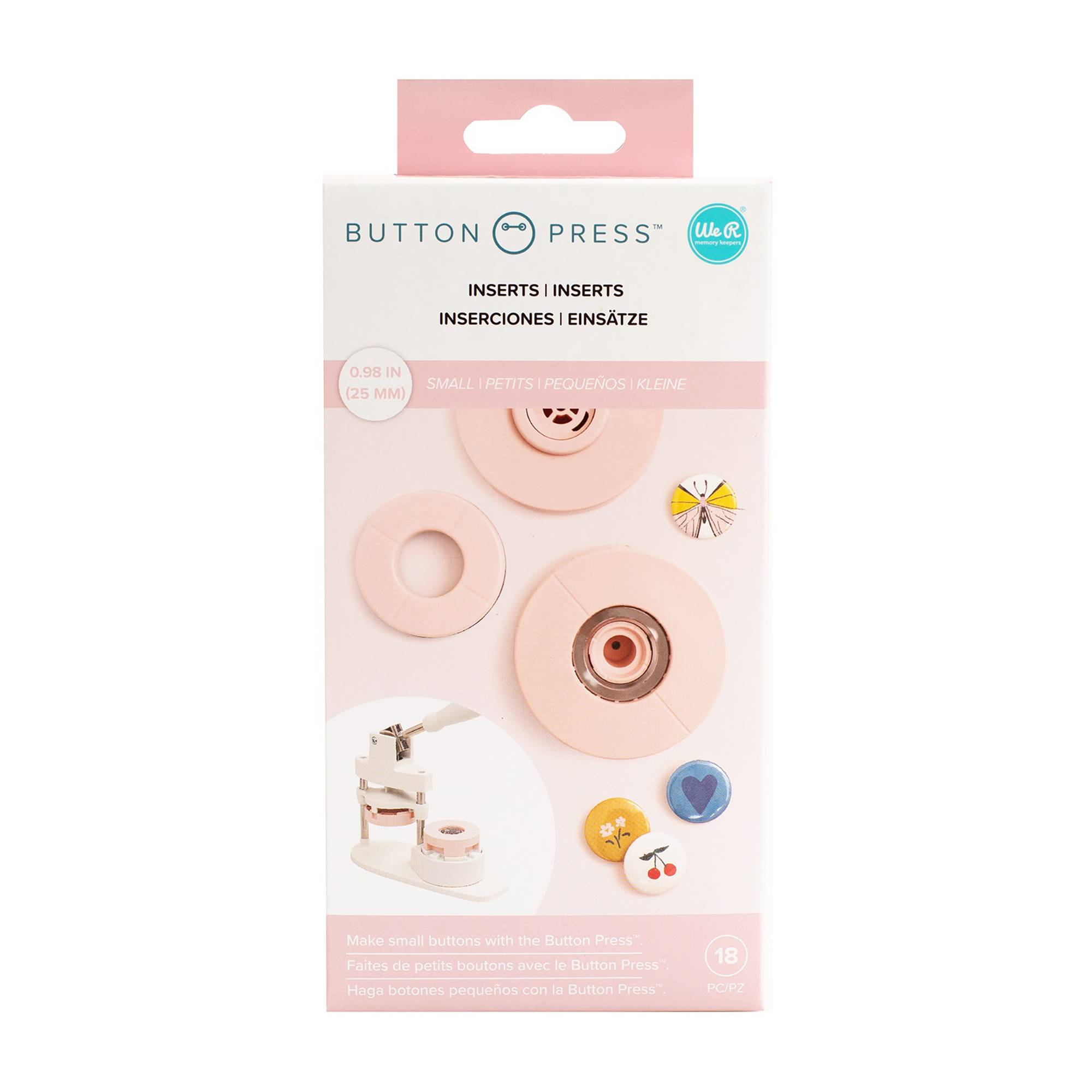 We R Makers Small Circle Button Press Inserts