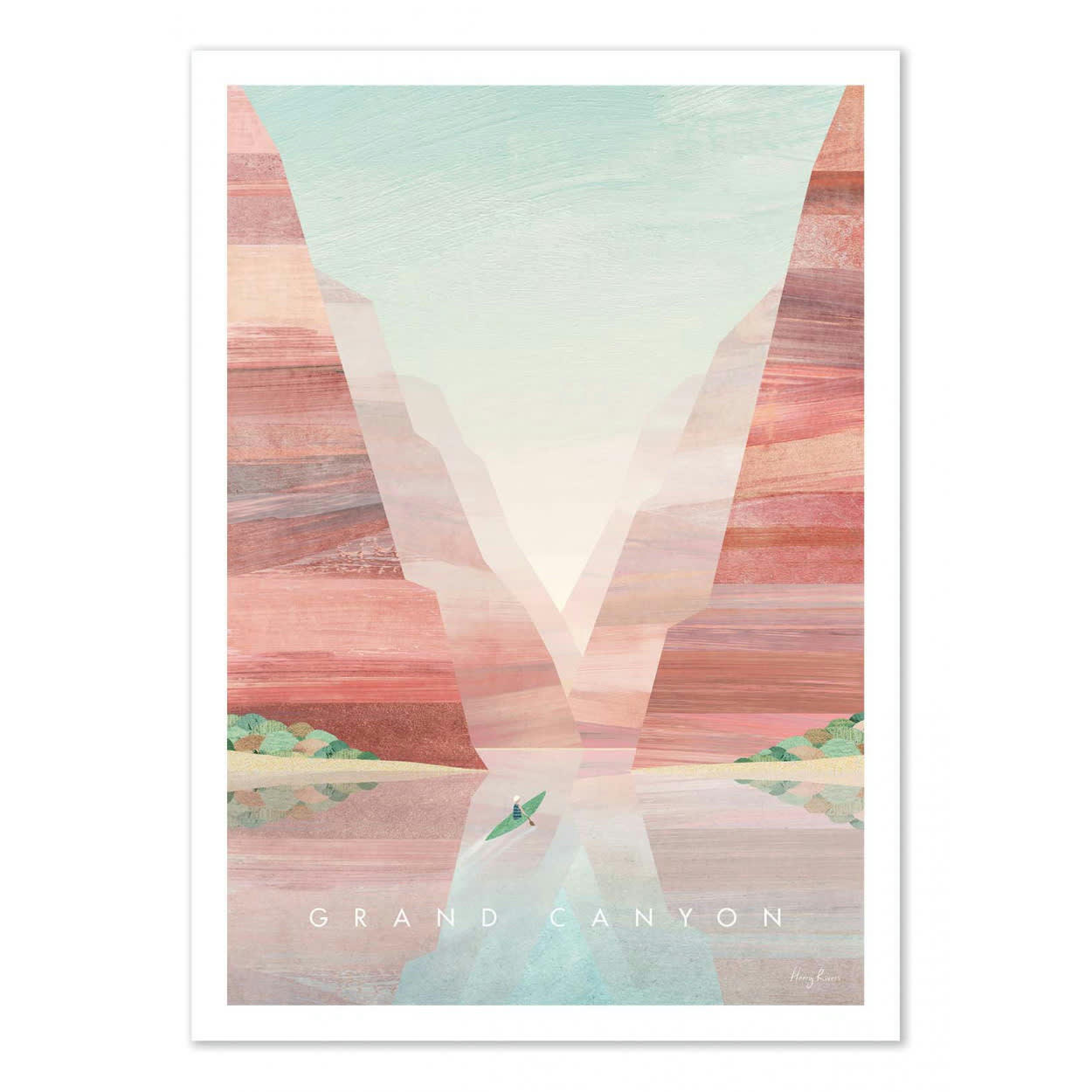 HENRY RIVERS - GRAND CANYON - Affiche d'art 30 x 40 cm