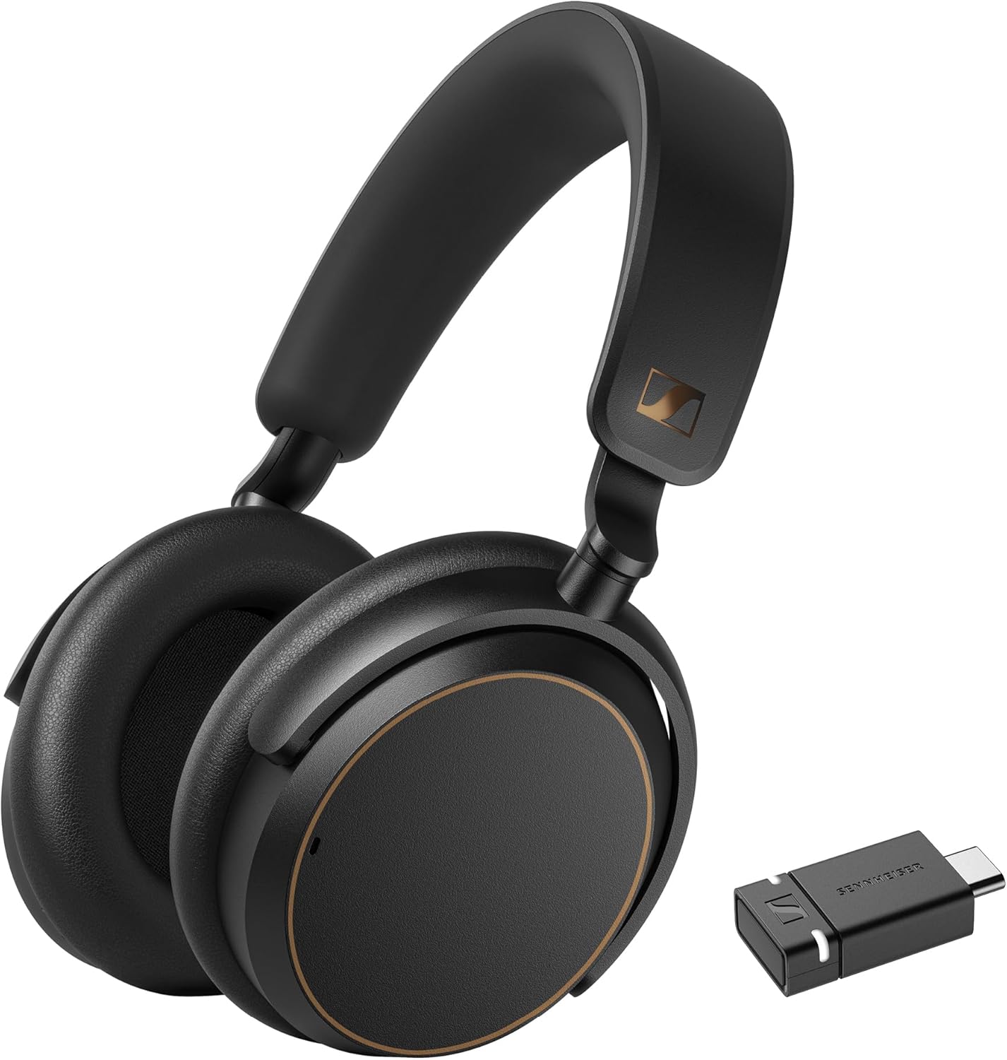 Sennheiser ACCENTUM Wireless Bluetooth Headphones - 50-Hour Battery Life  Audio  Hybrid Noise Cancelling (ANC)  All-Day Comfort and Clear Voice Pick-up for Calls  Black/Copper