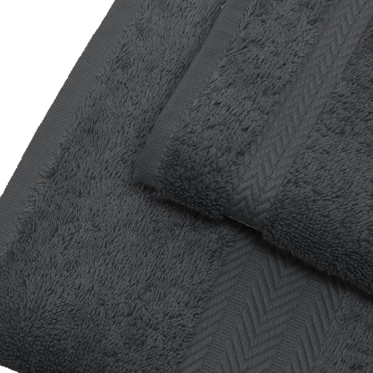 LUXURY - Maxi drap de bain 550gr/m²  ardoise 100x150 cm