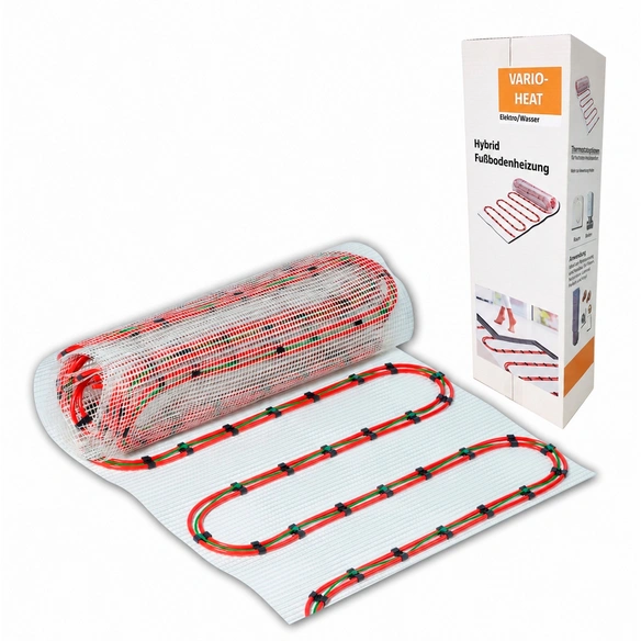 Elektro-Fußbodenheizung »Hybrid«, 20 m², LxB: 6,2 x 0,8 m, 4 Rollen