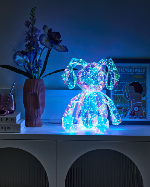 Dekoracja dziecięca figurka królik LED