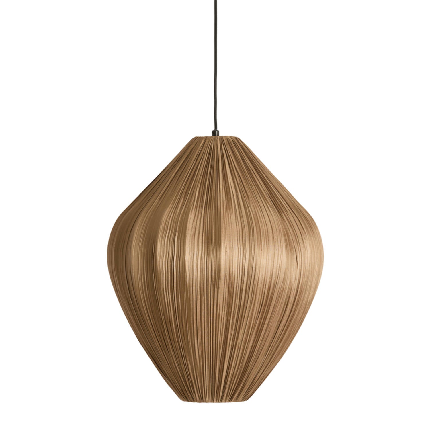 Light & Living - hanglamp - Verita - bruin - textiel - Ø 47cm - E27 -