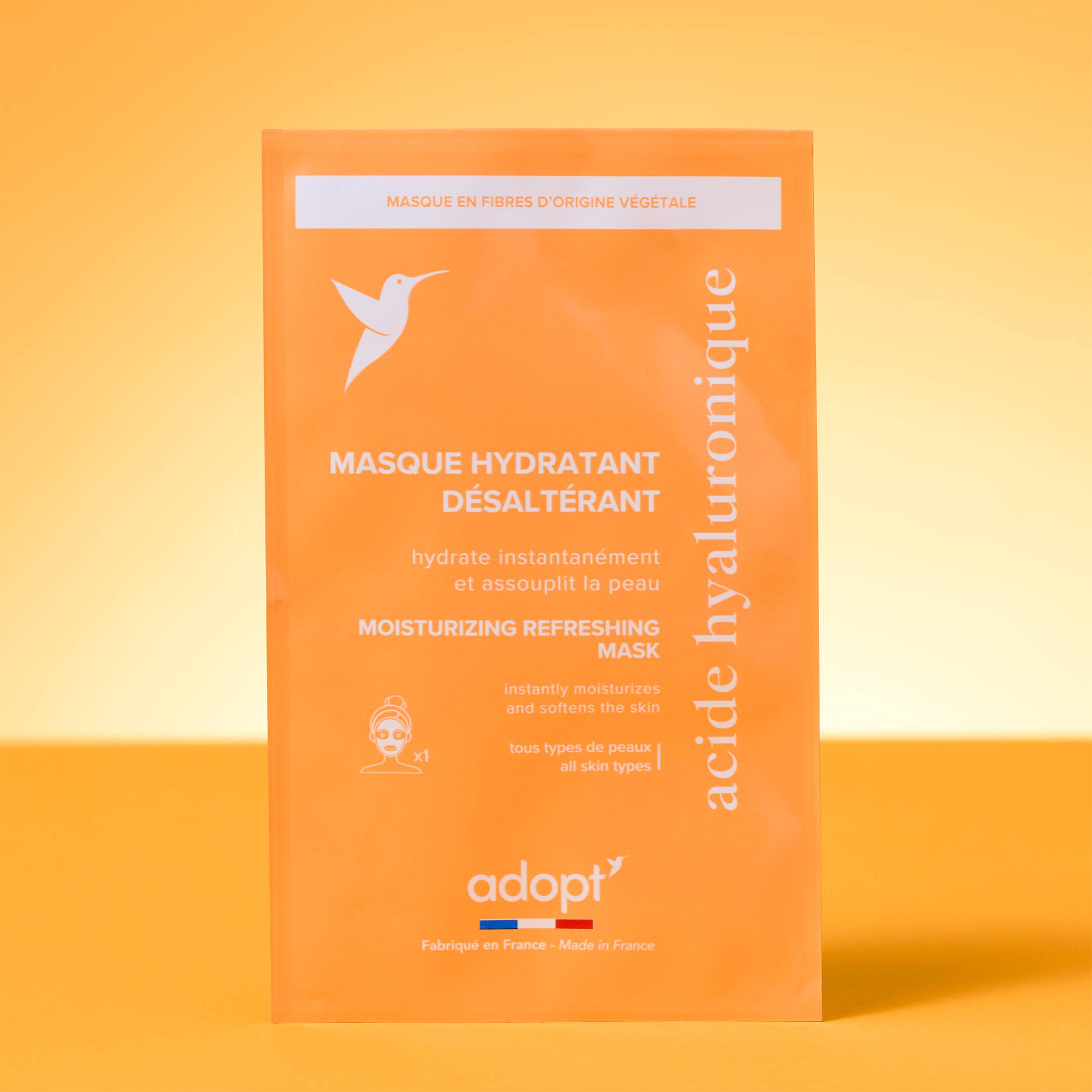 Hydratation & EclatMASQUE HYDRATANT DÉSALTÉRANTà l'acide hyaluronique x1