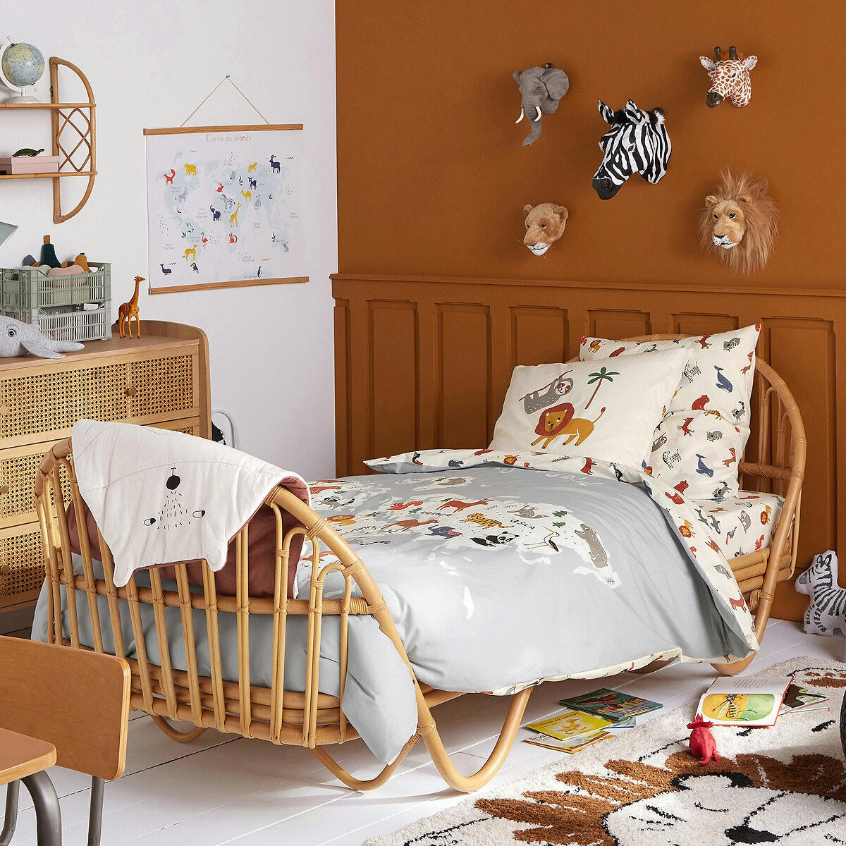 Drap-housse en coton biologique My World