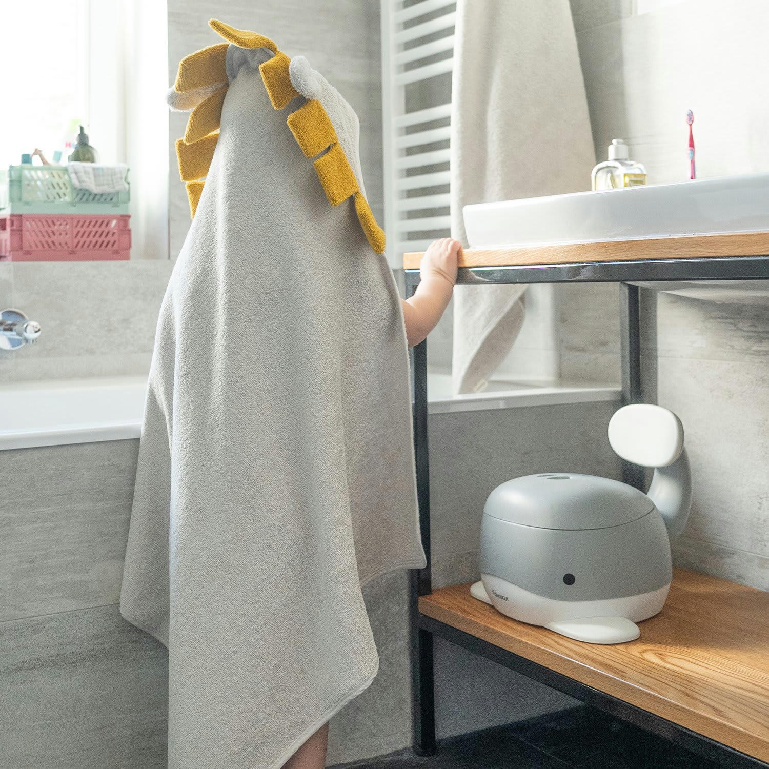 - Serviette à capuche lion