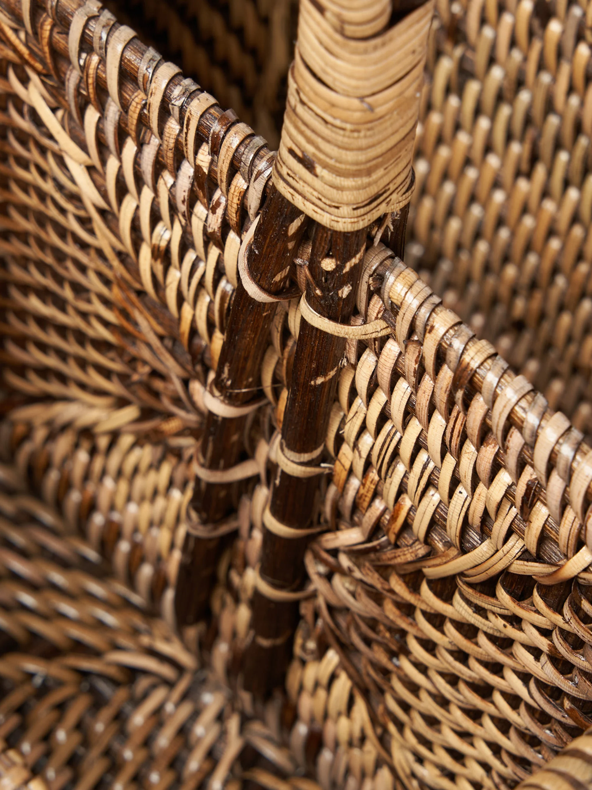 Rattan-Besteckhalter Caddy