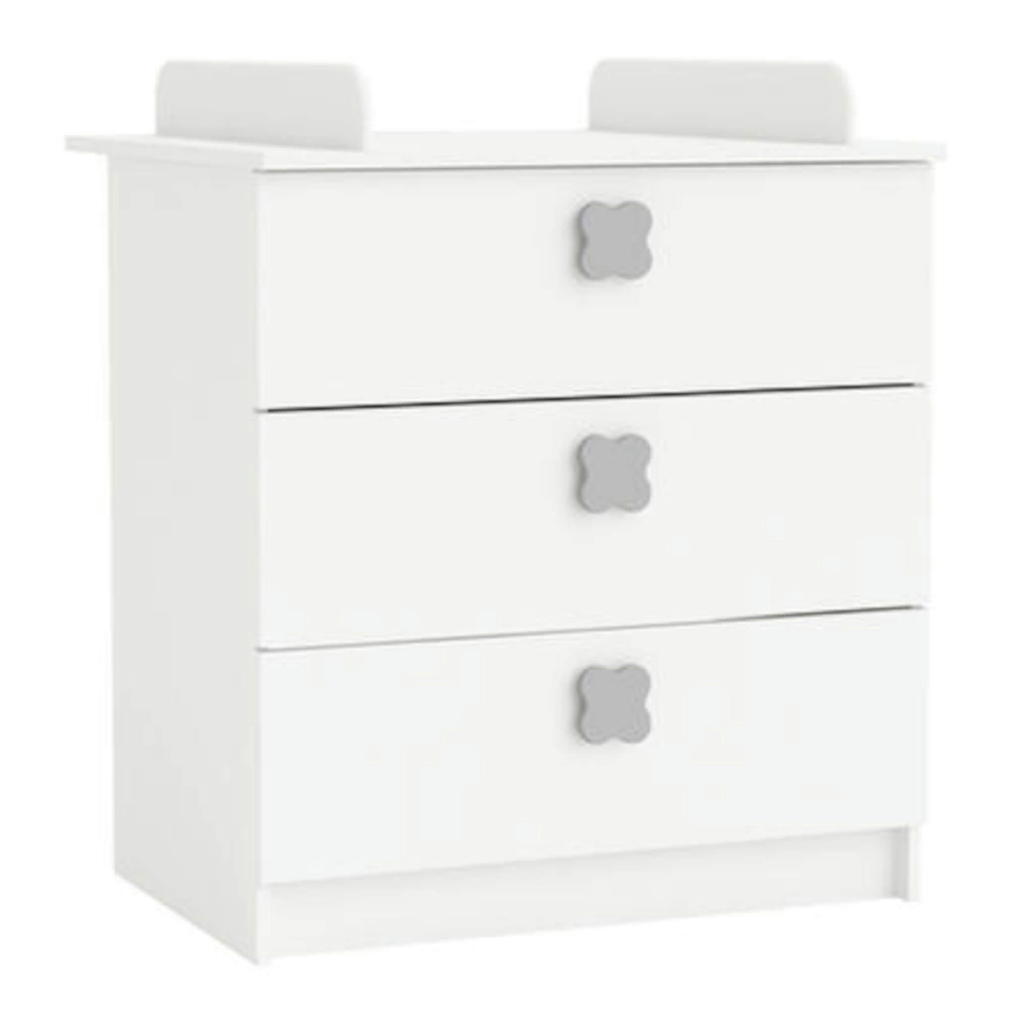 - Commode à langer 3 tiroirs blanc