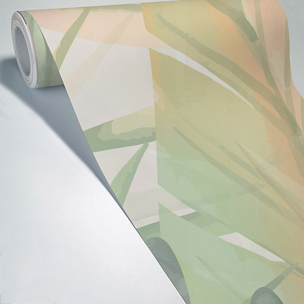 Papier peint panoramique - Cérès - Vert - intissé : 150g/m² - 7 lés : 336x270cm